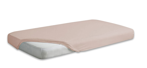 Prześcieradło Jersey Premium z gumką beżowe 220x200