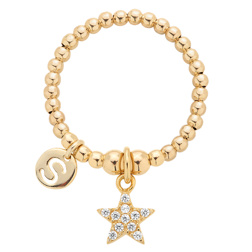Pierścionek elastyczny Enchanted Star