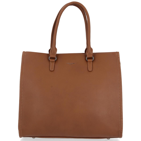 David Jones Klasyczna Torebka Damska Firmowy Kufer w rozmiarze XL Brązowa (kolory)