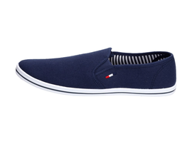 SLIP ON Granatowe tenisówki męskie WISHOT 066