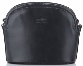 Torebki Skórzane Listonoszki firmy Genuine Leather Szare