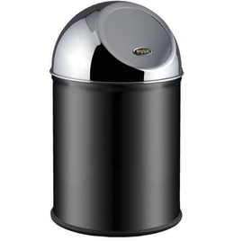 Kosz na śmieci 20L Clean World czarny Kosze metalowe