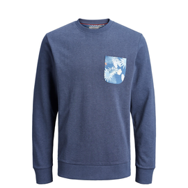 Jack & Jones "Jorfloral Pocket Sweat" Total Eclipse