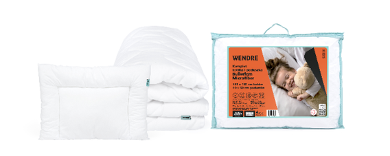 kołdra i poduszka dla dziecka BULLERBYN MICROFIBER