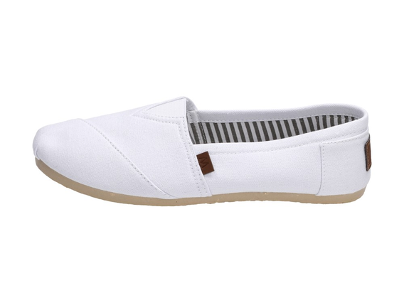 SLIP ON Białe tenisówki damskie WISHOT 064