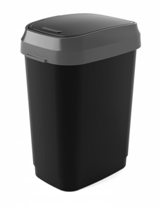 Kosz na śmieci DUAL SWING BIN 50L czarny