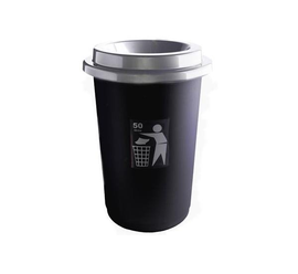 Kosz na śmieci ECO BIN 50L NEUTRAL czarny