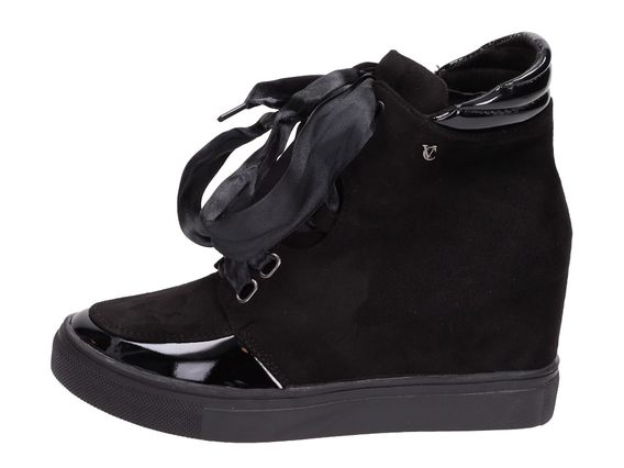 Czarne sneakersy, buty damskie VICES 1070-1