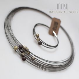 Komplet biżuterii INDUSTRIAL GOLD 02