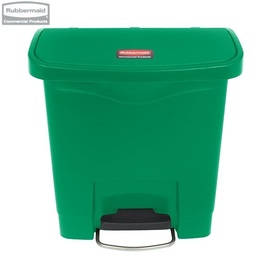 Kosz Slim Jim® Step-On 15L Resin Containers green