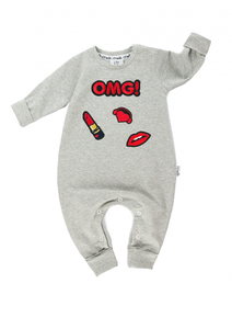 ROMPER DŁUGI RĘKAW OMG PATCHES