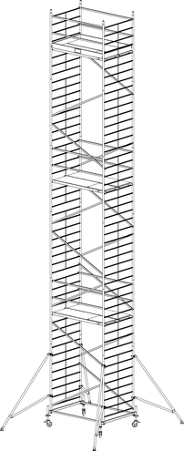 Rusztowanie aluminiowe KRAUSE ProTec XXL - 13,30m 911216