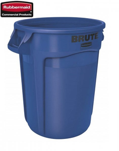 Kontener okrągły z kanałami BRUTE® 121,1L Blue