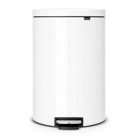 Kosz pedałowy FlatBack+ 40L White