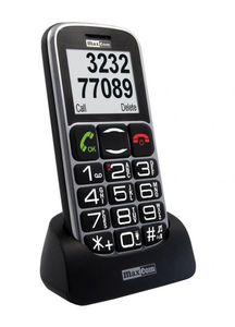 Maxcom MM461 Telefon dla seniora ze stacją SOS Czarny