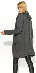 Sweter MAKADAMIA S57 - Grafitowy