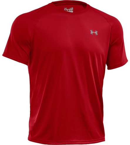 UNDER ARMOUR KOSZULKA TECH SS CZERWONA