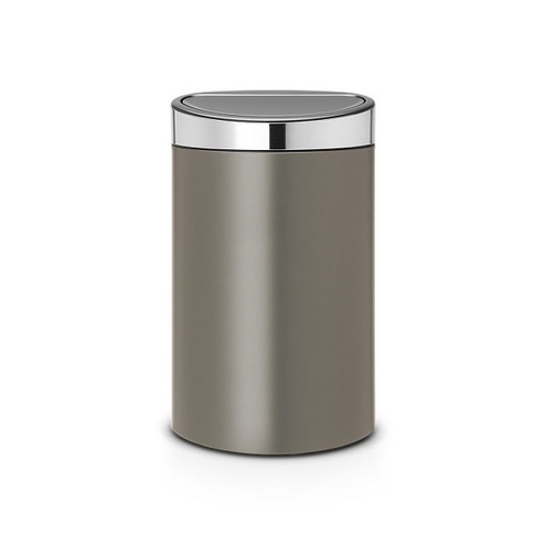 Kosz TOUCH BIN NEW 40L Platinum / Matt Steel