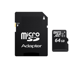 KARTA PAMIĘCI - MICRO SDHC / SD 64 GB - KLASA 10 - dostępne od ręki