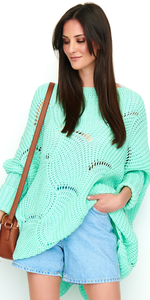 Sweter NUMINOU NU_S51 - Miętowy