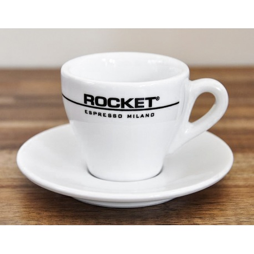 komplet filiżanek do espresso z logo firmy ROCKET kpl. 6 szt