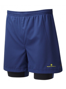Ronhill Stride Twin 5" Short | Blue spodenki do biegania