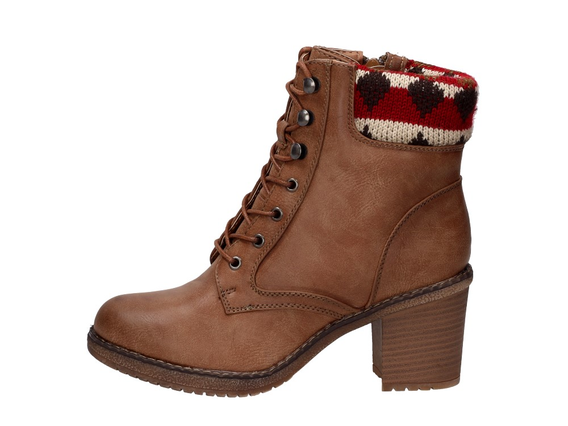 Botki damskie na słupku GOOD-IN 8403 KHAKI
