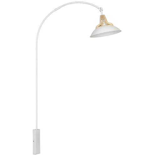 Kinkiet 1-PŁ FUMUS WHITE DUŻY 874C/D Aldex