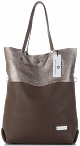 Torebki Skórzane ShopperBag VITTORIA GOTTI Brązowe (kolory)