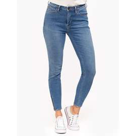 Lee "Scarlett High Zip" Blue Aged