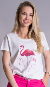 T-shirt KLEKSY FLAMINGI