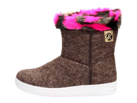 Ciepłe śniegowce damskie Kylie Crazy 503MARRON