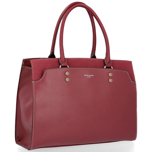David Jones Firmowe Torebki Damskie Elegancki Kufer w rozmiarze XL Bordowa (kolory)