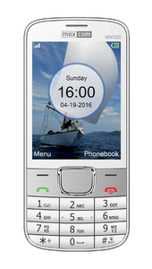 MaxCom Classic MM320 - biały - klasyczny telefon komórkowy - duży wyświetlacz 3.2" - dostępne od ręki