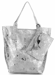 Uniwersalne Torebki Skórzane ShopperBagi firmy Genuine Leather Iron