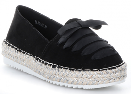 Modne Espadryle Damskie firmy Bellucci Czarne