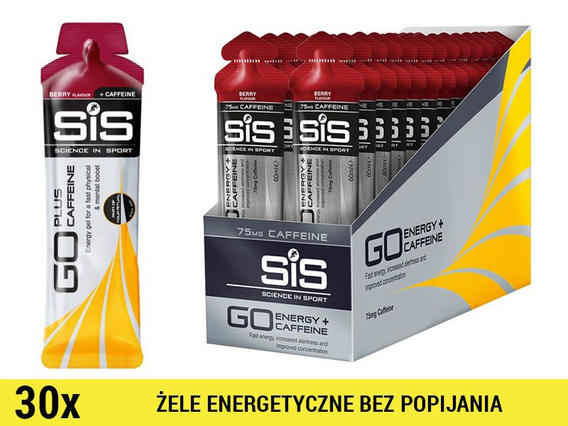 SiS GO Energy +Caffeine Gel [30x60ml] - jagoda
