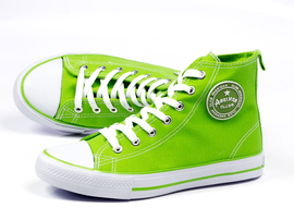 -55%Markowe trampki AMERICAN CLUB 9120 limonka