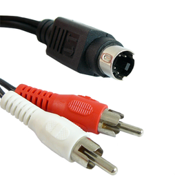 Przyłącze wtyk SVHS 4pin na 2 wtyki RCA (cinch) BEGLI 5m