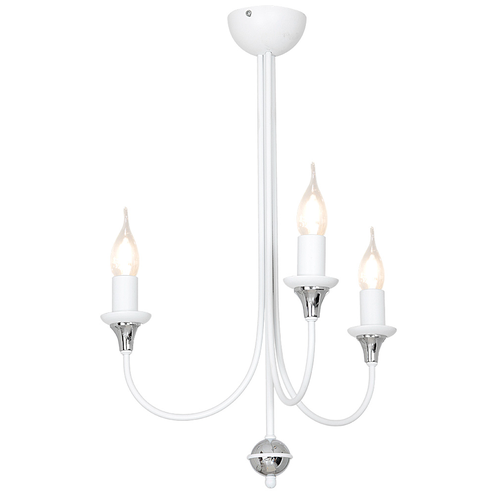 ŻYRANDOL 3-PŁ AZA WHITE Z CHROMEM 822E/4 Aldex