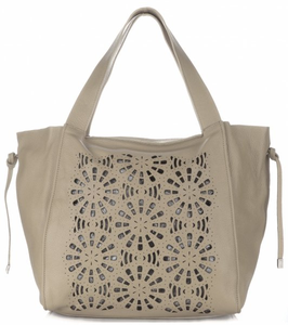 Ażurowe Torebki Skórzane ShopperBag firmy GENUINE LEATHER Ziemiste