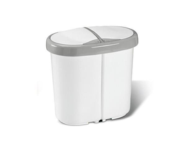 Kosz do segregacji śmieci 2x12L MULTISPACE biały