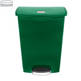 Kosz Slim Jim® Step-On 90L Resin Containers green