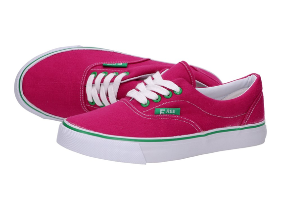 Markowe trampki FREE STYLE 412-266 FUKSJA