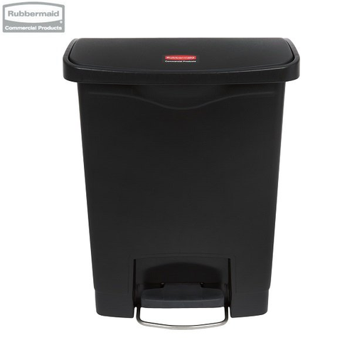 Kosz Slim Jim® Step-On 30L Resin Containers black