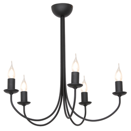 Żyrandol 5-PŁ FEB BLACK 831F1 Aldex