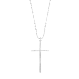 Naszyjnik Simple Cross Srebrny