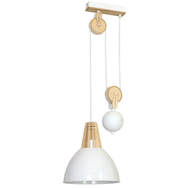 Lampa wisząca 1-PŁ FASAN WHITE 873G/D Aldex