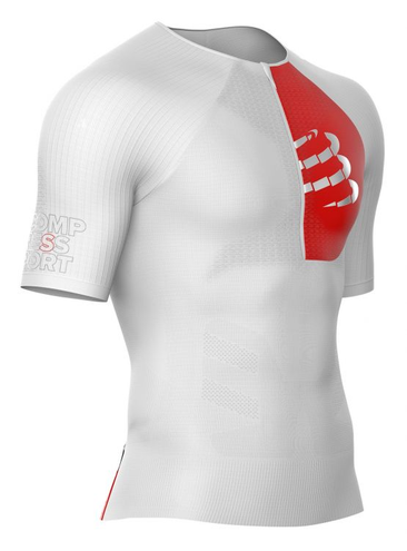 Compressport Postural Aero SS Top - męska kompresyjna koszulka triathlonowa TSTRIV3_SS00