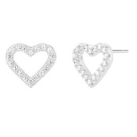 Kolczyki Heart Silver